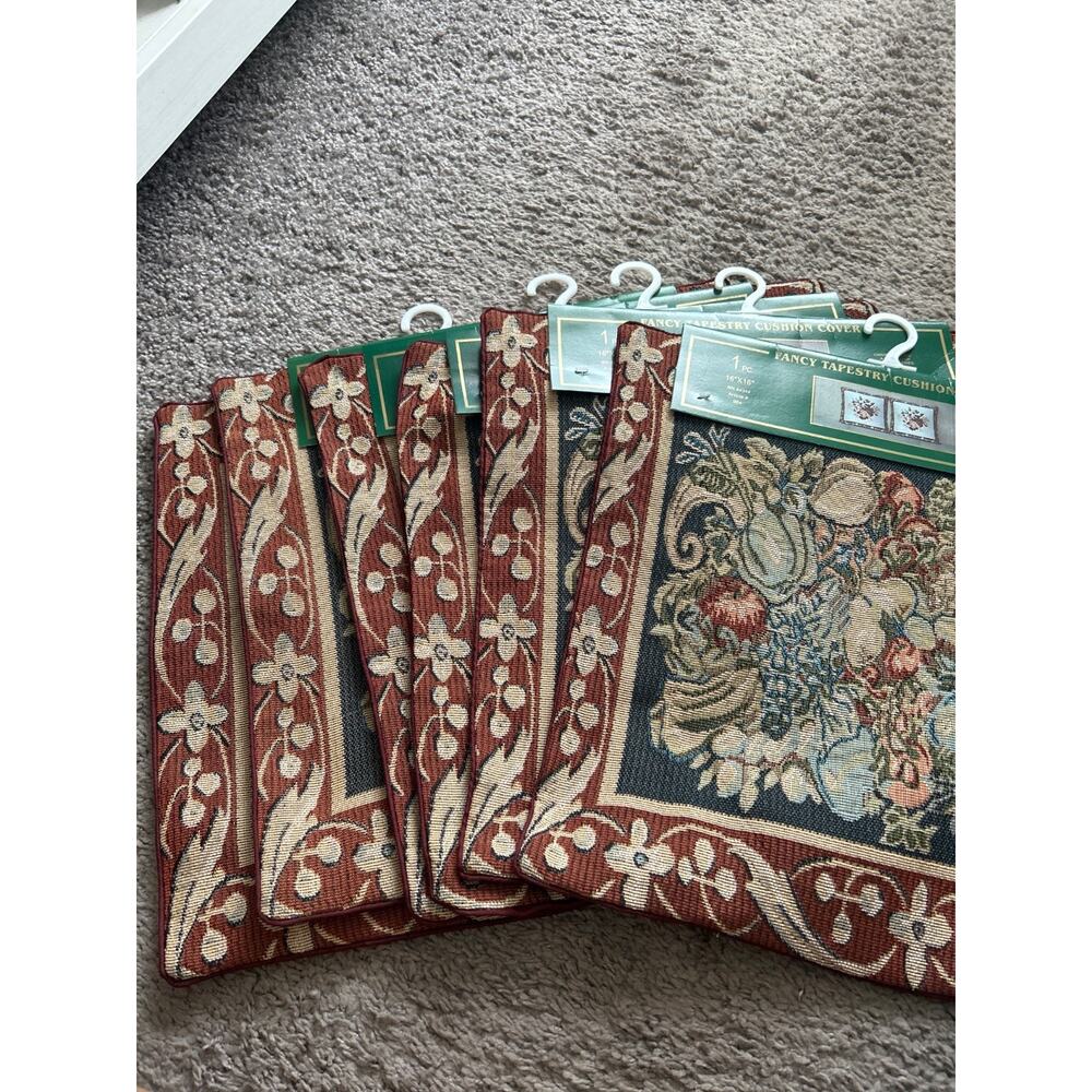 Tapestry Cushion Covers (set of 6) 16x16"